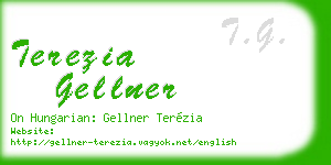 terezia gellner business card